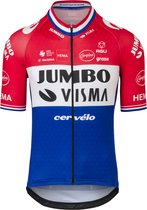 AGU Replica Dutch Champion Fietsshirt Team Jumbo-Visma Heren - Geel