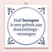 Nutcrackers Tegeltje Half Bezopen