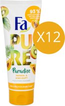 Fa Pure Paradise Papaya & Kiwi Douchegel (Voordeelverpakking) - 12 x 200 ml