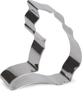 uitsteekvorm Poes 7 cm RVS zilver