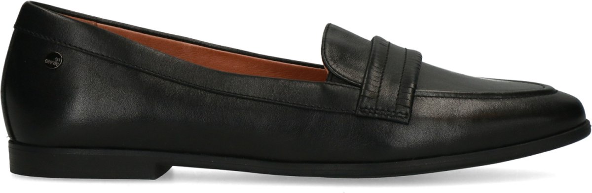 No Stress - Dames - Zwarte leren loafers - Maat 36