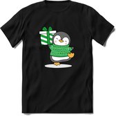 Christmas Buddy Kerst T-shirt | Groen | Jongens / Meisjes | Grappige Foute kersttrui Shirt Cadeau | Kindershirt | Leuke Elf, Rendier, Kerstboom en Kerstballen Ontwerpen. Maat 116