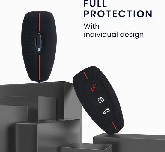 kwmobile autosleutel hoesje compatibel met Audi 3-knops autosleutel