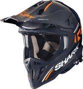 SHARK VARIAL RS CARBON FLAIR Motorhelm crosshelm Carbon Oranje Carbon - Maat S