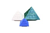 'Stargate' Piramide Met Hiërogliefen En Opslag Box Blauw Large