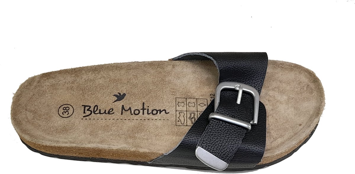 Blue Motion dames slippers model 4 zwart, maat 39