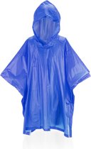 Regenponcho - Regenjas - Regenkleding - Kinderen - Jongens - Meisjes - Herbruikbaar - One-size - PVC- blauw