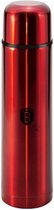thermosfles Burgundy 0,75 liter 30 cm RVS rood