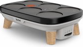 Tefal PY900D12 Elektrische Crêpe Bakplaat Zwart/Grijs/Hout