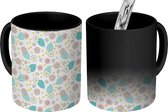 Magische Mok - Foto op Warmte Mokken - Koffiemok - Bloemen - Aardbei - Patronen - Magic Mok - Beker - 350 ML - Theemok
