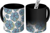 Magische Mok - Foto op Warmte Mokken - Koffiemok - Bloemen - Cirkels - Design - Magic Mok - Beker - 350 ML - Theemok
