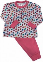 pyjama Hearts meisjes roze/wit  maat 74/80