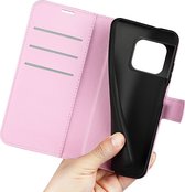 OnePlus 10 Pro Hoesje - Mobigear - Classic Serie - Kunstlederen Bookcase - Roze - Hoesje Geschikt Voor OnePlus 10 Pro