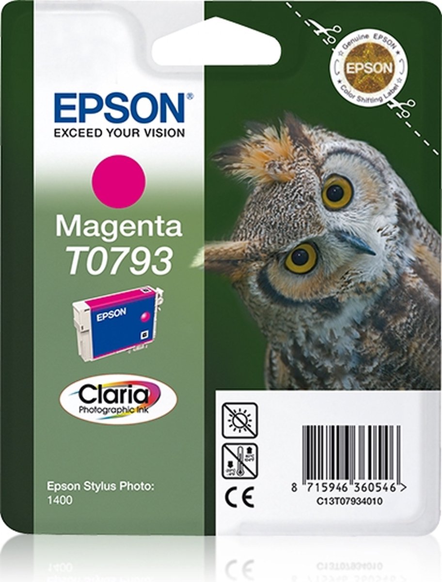 Epson Ink Cart/Magenta Claria Stylus Photo1400