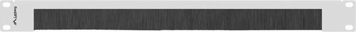 Lanberg AK-1103-S Serie - Borstelpaneel voor Rek - 19" - Metaal - Zwart, Grijs
