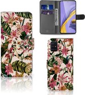 Geschikt voor Samsung Galaxy A51 Hoesje Flowers