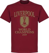 Liverpool World Club Champions 2019 T-shirt - Donker Rood - XXL