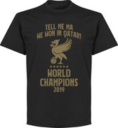 Liverpool World Champions Qatar 2019 T-shirt - Zwart - 5XL