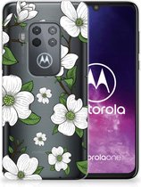 Motorola One Zoom TPU Siliconen Hoesje Dogwood Flowers