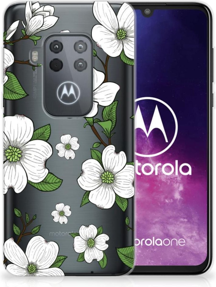 Motorola One Zoom TPU Case Dogwood Flowers