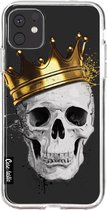 Casetastic Apple iPhone 11 Hoesje - Softcover Hoesje met Design - Royal Skull Print