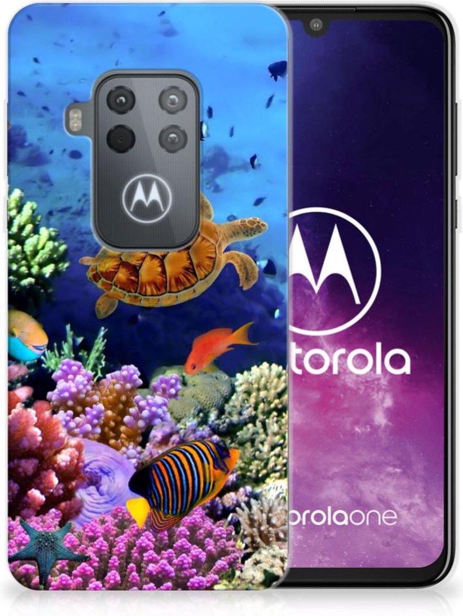 Motorola One Zoom TPU Hoesje Vissen
