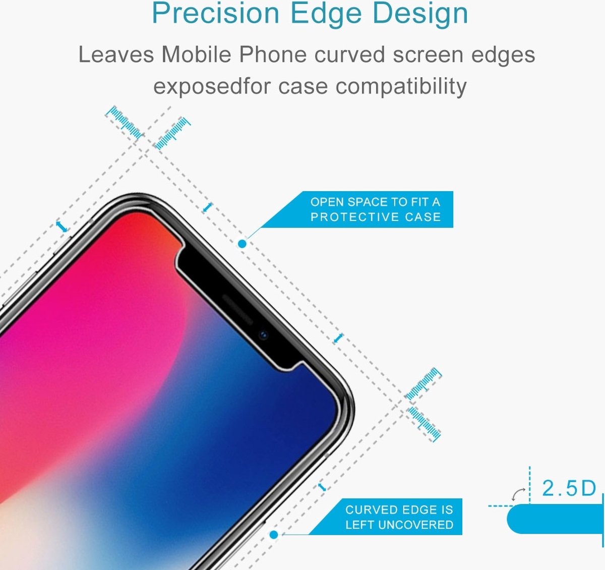 Mobigear Screenprotector geschikt voor Apple iPhone 11 Pro Max Glazen | Mobigear Screenprotector - Case Friendly
