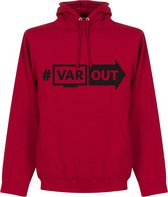VARout Hoodie - Rood/ Zwart - XL