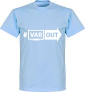 VARout T-Shirt - Lichtblauw/ Wit - M