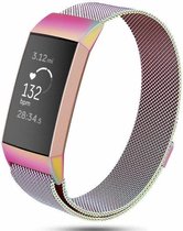 Fitbit Charge 3 Milanese band (regenboog) - Afmetingen: Maat S