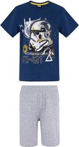 Star Wars Pyjama met korte mouw - blauw - Maat 128