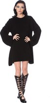 Banned Korte jurk -S- BLACK MAGMA Zwart