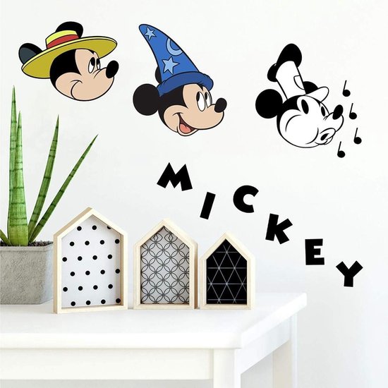 Stickers muraux Colocataires Mickey Mouse Vinyl Classic 20 Pièces | bol