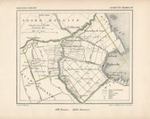 Historische kaart, plattegrond van gemeente Mijdrecht in Utrecht uit 1867 door Kuyper van Kaartcadeau.com