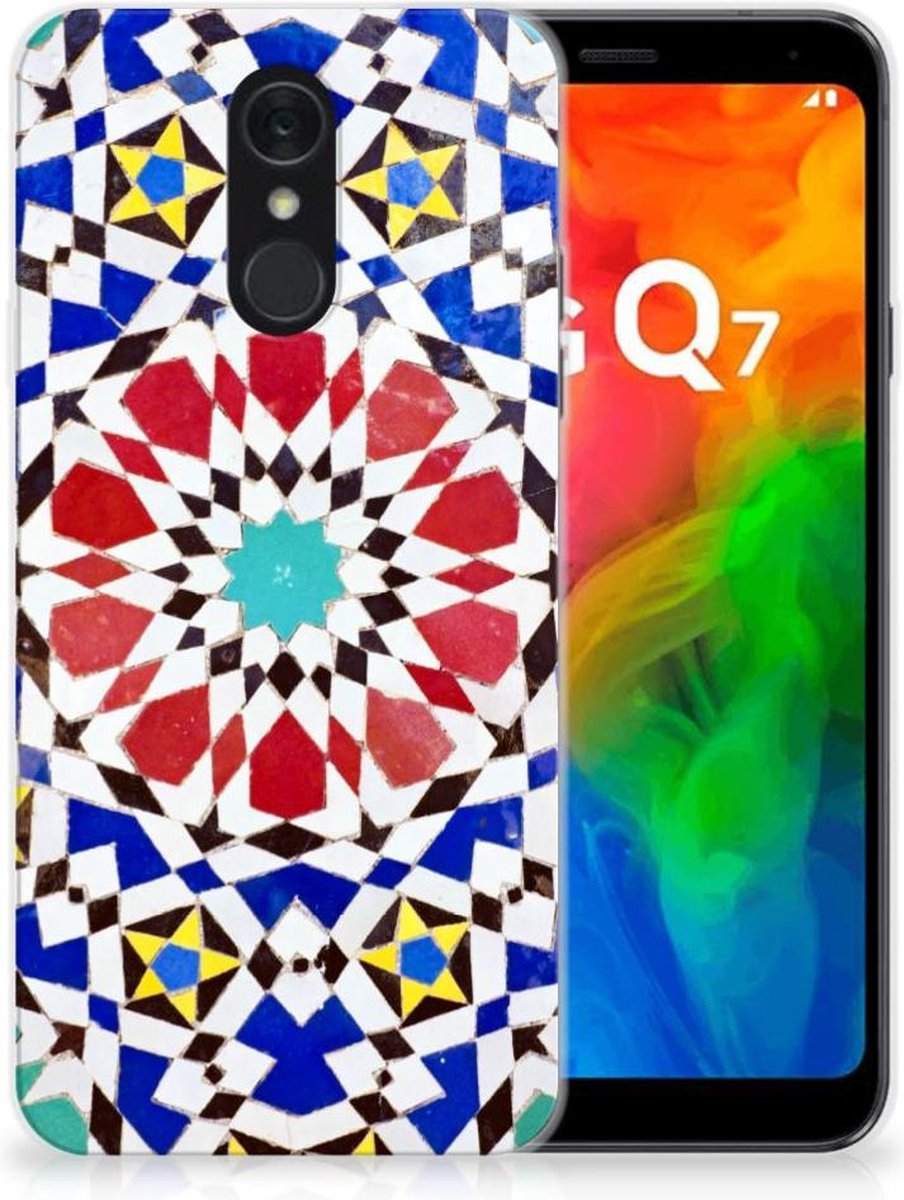 LG Q7 TPU Siliconen Hoesje Mozaïek