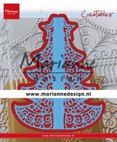 Marianne Design Creatables Snij en Embosstencil - Kerstmis - Vouwbaar
