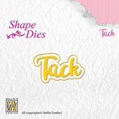 Nellies Choice Shape Die -  text Swedish Tack SD154