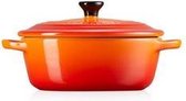 Le Creuset. Mini braadpan ovaal Oranjerood 12cm