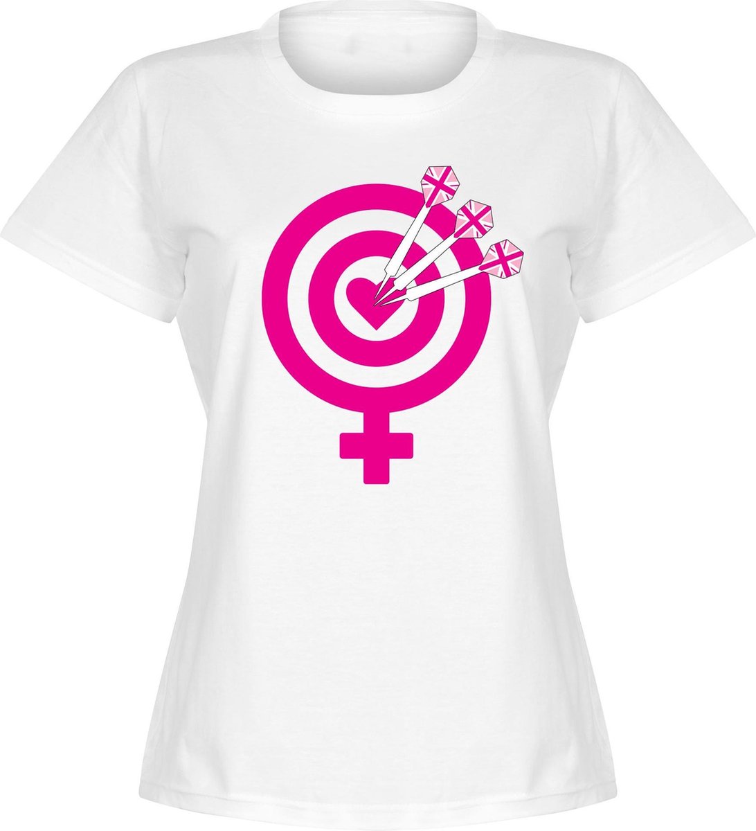 Darts Gender Dames T-Shirt - Wit - XXL