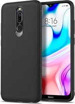 Xiaomi Redmi 8 Twill Slim Texture Back Cover Zwart