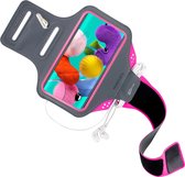 Mobiparts Comfort Fit Sport Armband Samsung Galaxy A51 (2020) Neon Pink