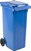 Afvalcontainer 140 liter blauw - Kliko