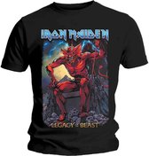 Iron Maiden Heren Tshirt -XL- Legacy Of The Beast 2 Devil Zwart