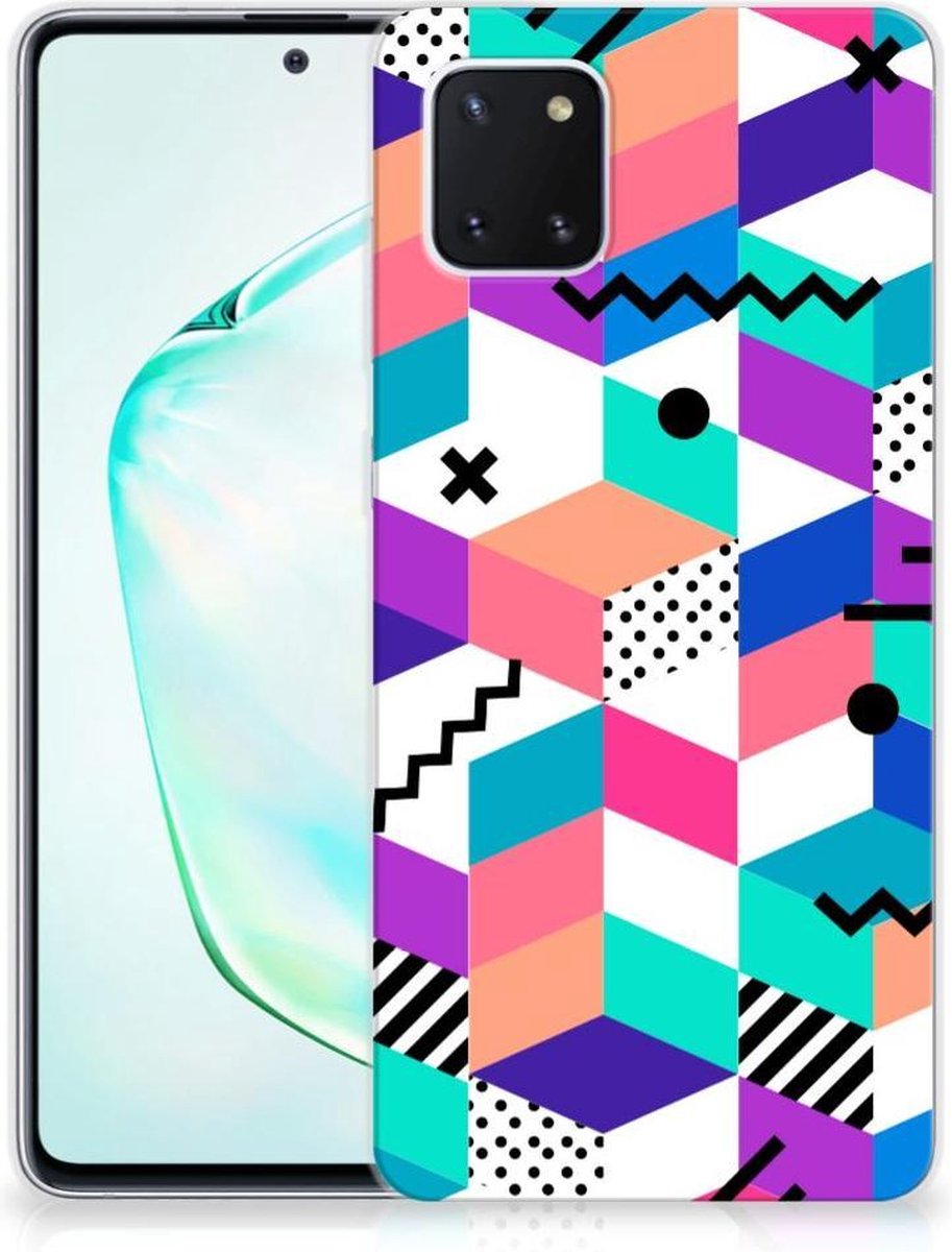 Samsung Galaxy Note 10 Lite TPU Hoesje Blokken Kleurrijk