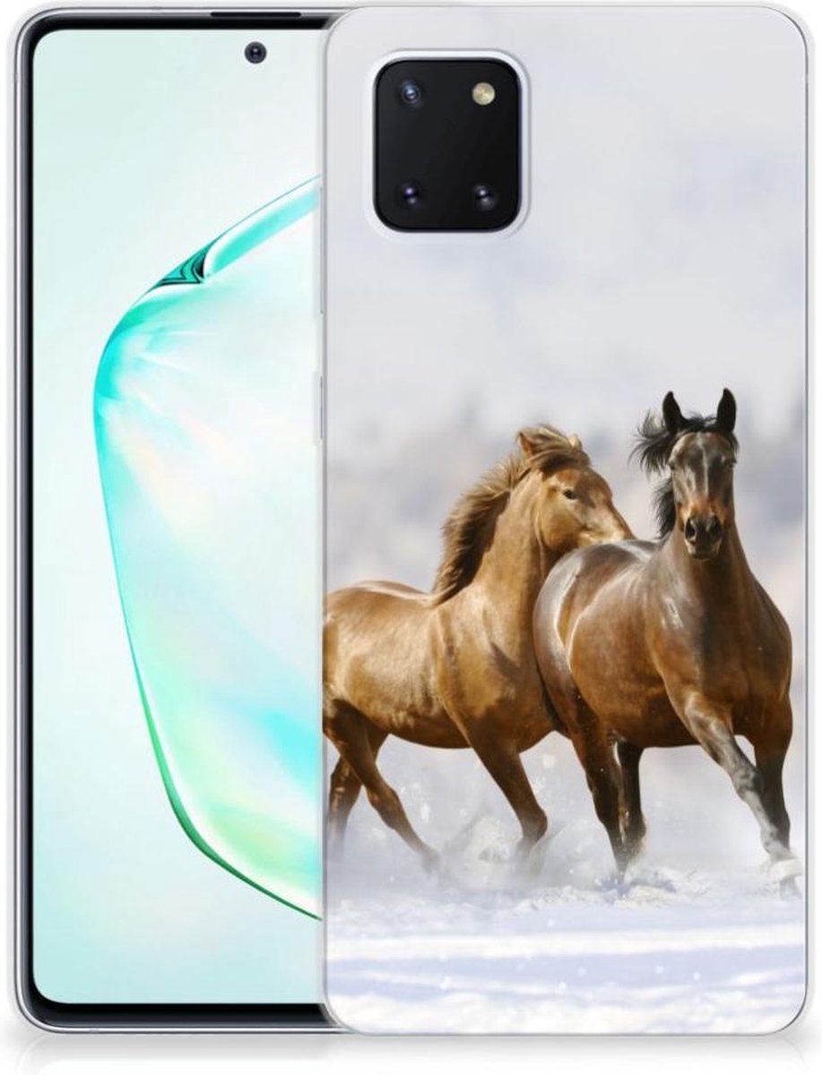 Samsung Galaxy Note 10 Lite TPU Hoesje Paarden