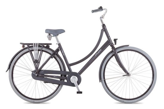 Puch Hands-Up! Damesfiets Vulcan Black Matt 45 cm | bol.com