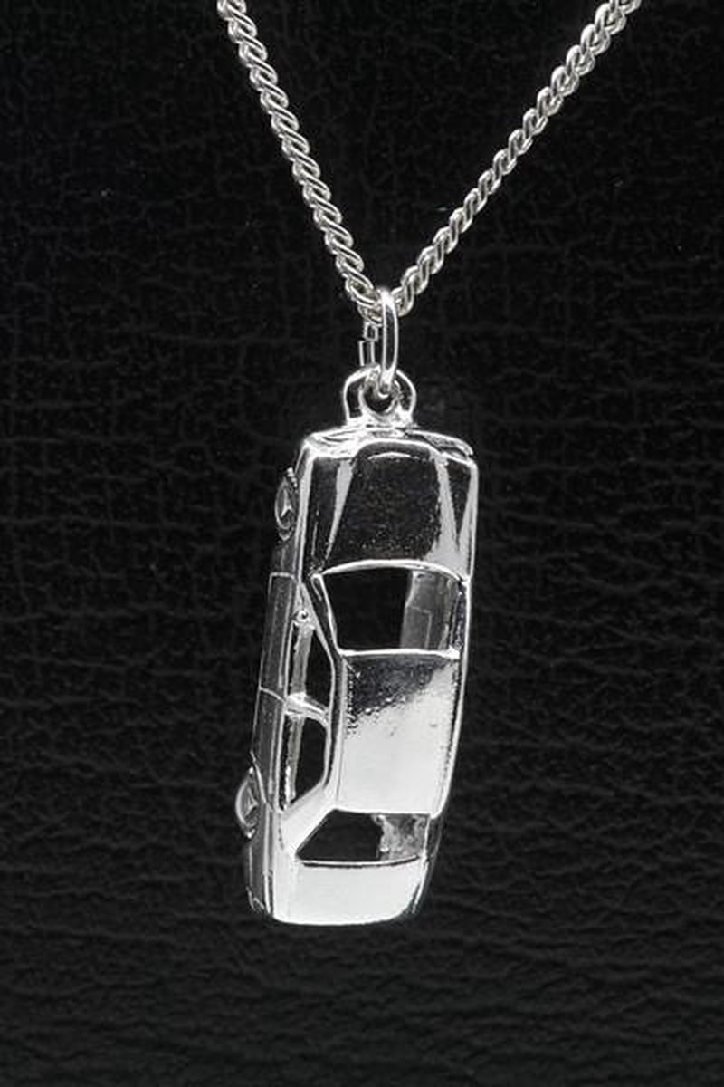 Zilveren Mercedes ketting hanger - groot
