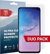 Rosso Screen Protector Ultra Clear Duo Pack Geschikt voor Samsung Galaxy S10E | Folie | 2 Stuks