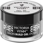 Victoria Vynn Builder Gel - gel om je nagels mee te verlengen of te verstevigen - Totally Clear 50ml