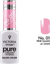 VICTORIA VYNN™ Gel Nagellak - Gel Polish - Pure Creamy Hybrid  - 8 ml - Pink Glamour  - 010 - Rose